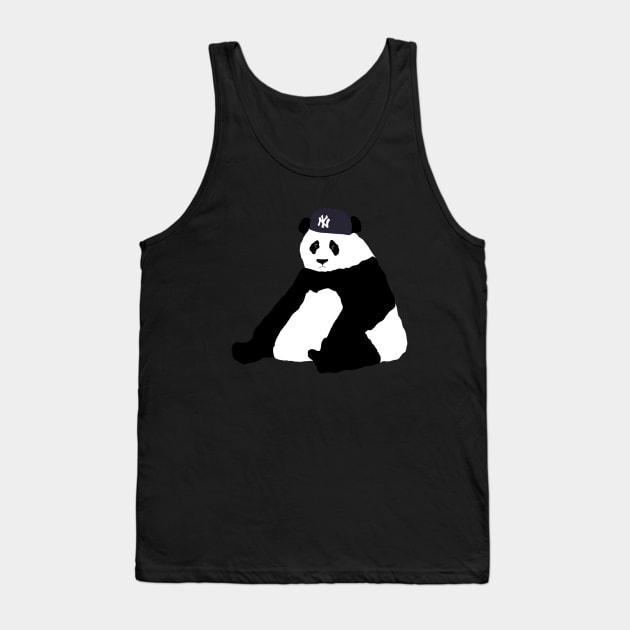 Yankee No Brim Panda Tank Top by lodesignshop